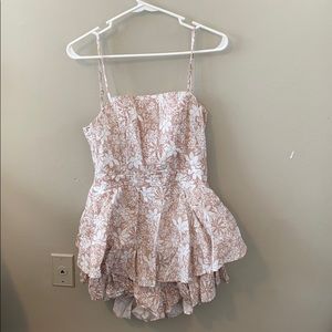 floral ruffle romper